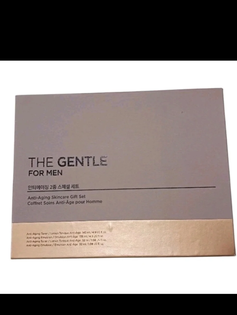 The Gentle For Men Anti Aging Skincare Toner Emulsion Set K-Beauty